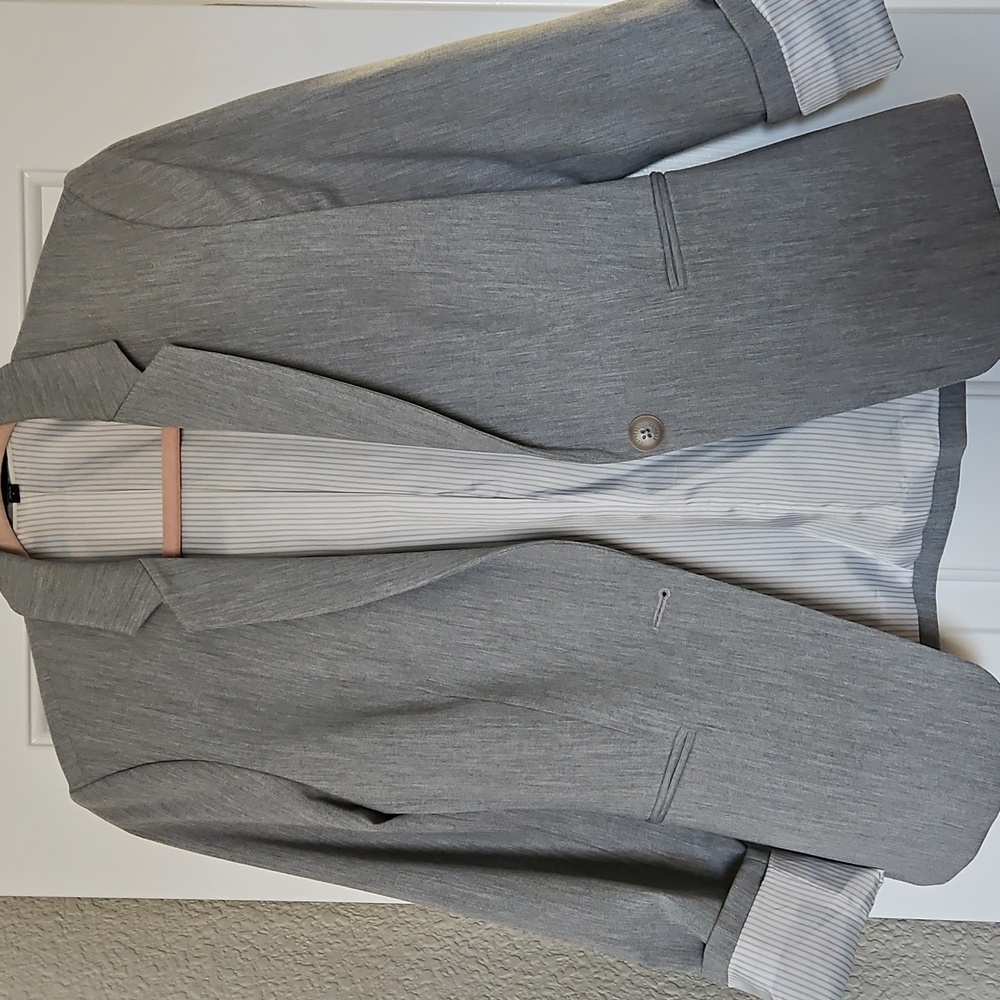 Express Light Gray Blazer - Picture 7 of 7